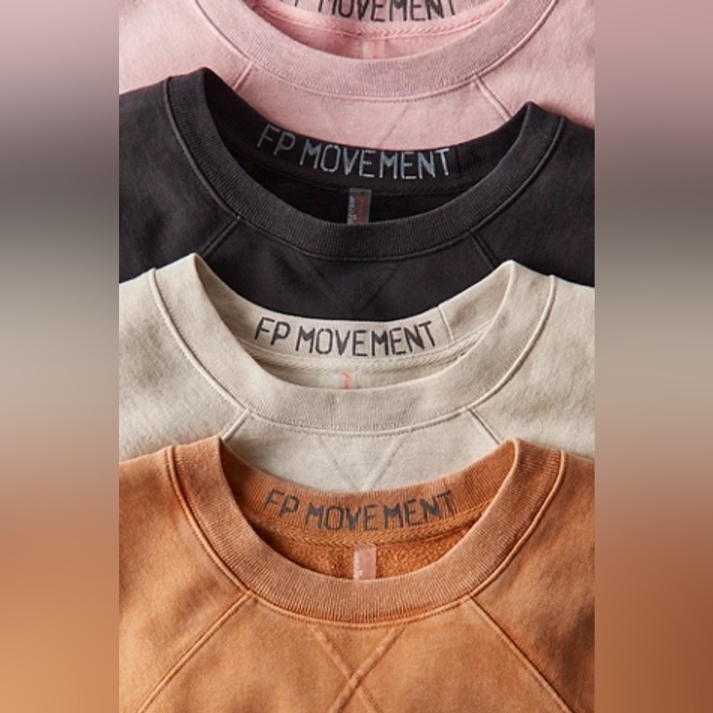 NWT Free People Movement For The Win Pullover In Candy Pink Heather - Picture 5 of 10